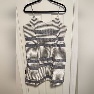 Old Navy Navy and White Striped Dress